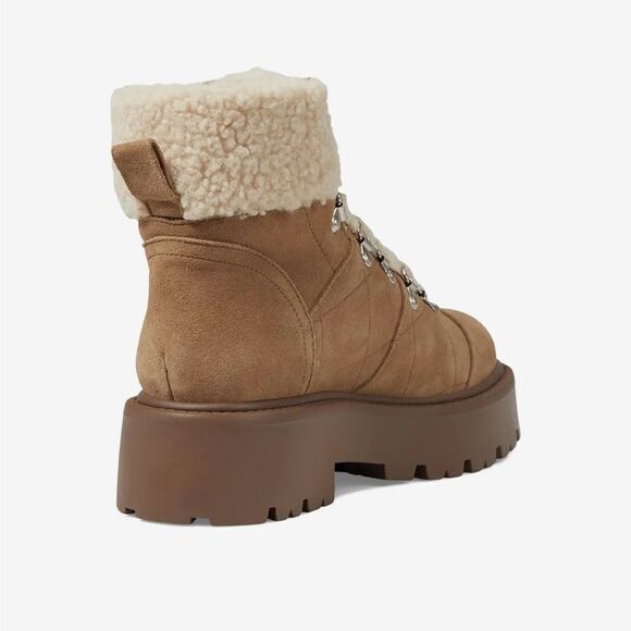 Revolve Steve Madden Reyen Shearling Ankle Boots NWOT - Picture 3 of 12